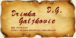 Drinka Galjković vizit kartica